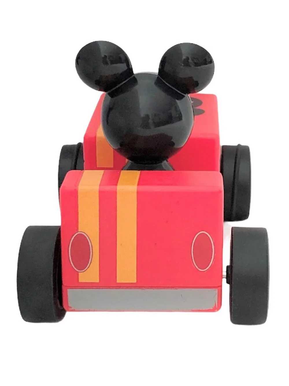 Vintage Style Disney Mickey Mouse Racers Pullback Red Race Car #28 Toy